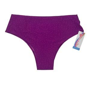 Cheek Boss Cheeky Panty Plum Dots Size Large